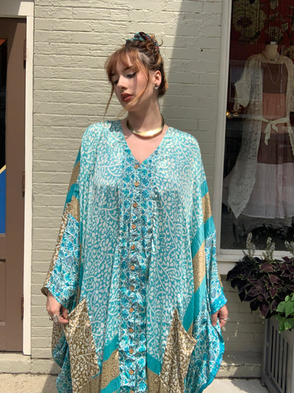 Sky Blue Bowie Muu Dress - La De Da