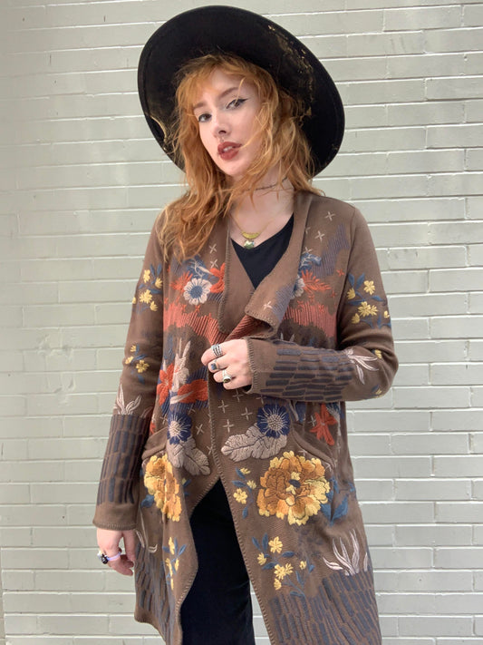 Sarina Wrap Sweater - Russet - La De Da