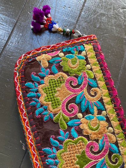 Handmade Embroidered Wallet - C - La De Da