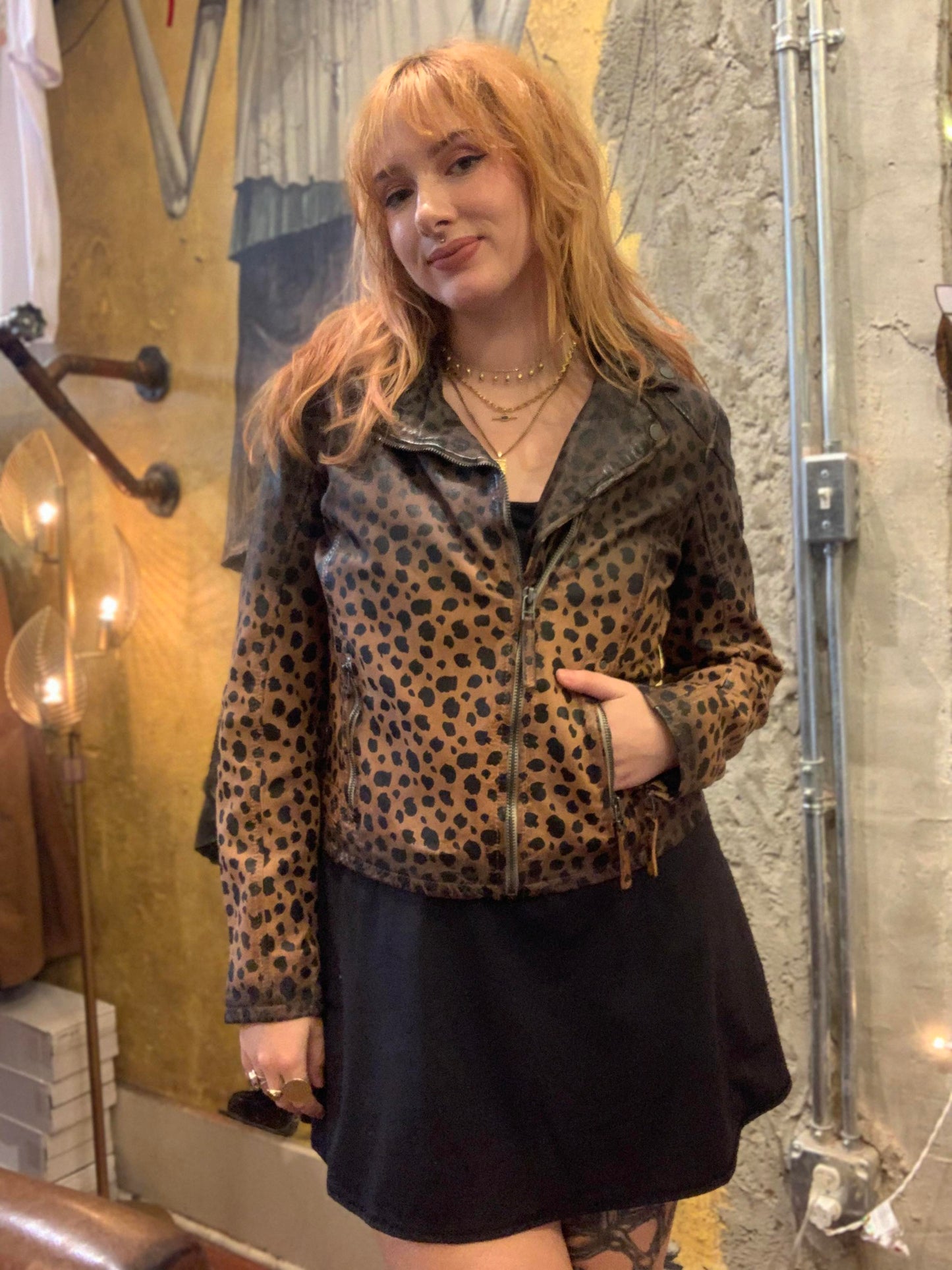Valentina Snow Leopard Jacket - La De Da