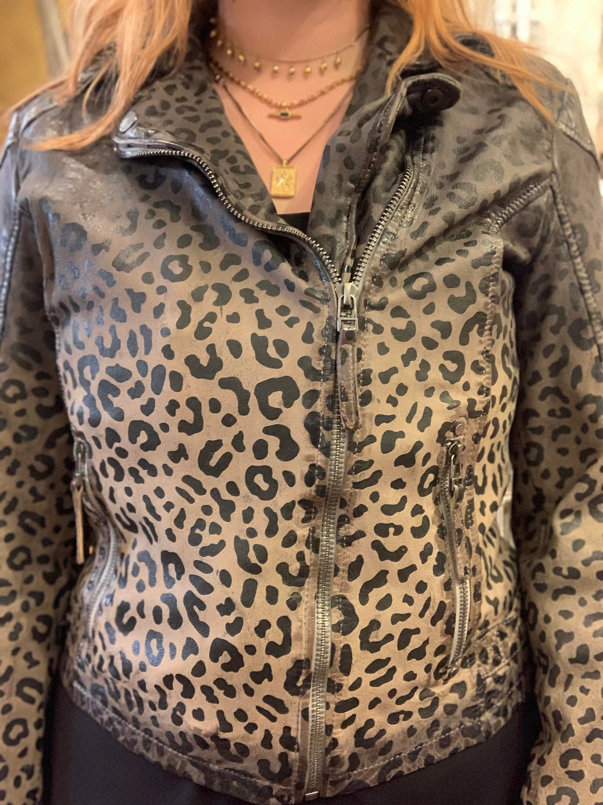 Valentina Snow Leopard Jacket - La De Da