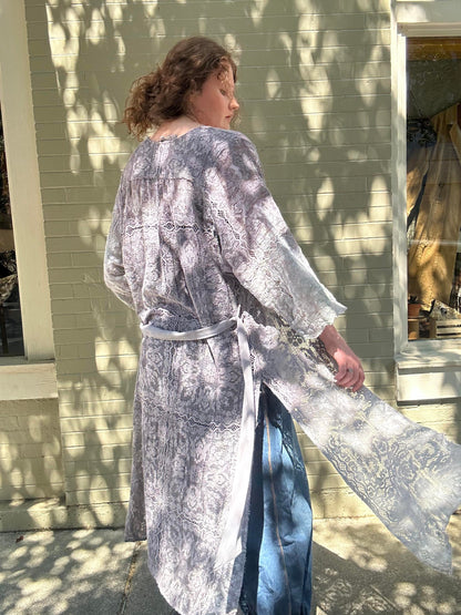 Custom Dyed Belted Kimono - La De Da