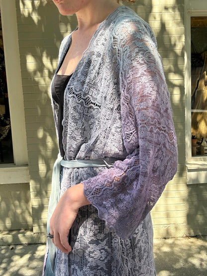 Custom Dyed Belted Kimono - La De Da