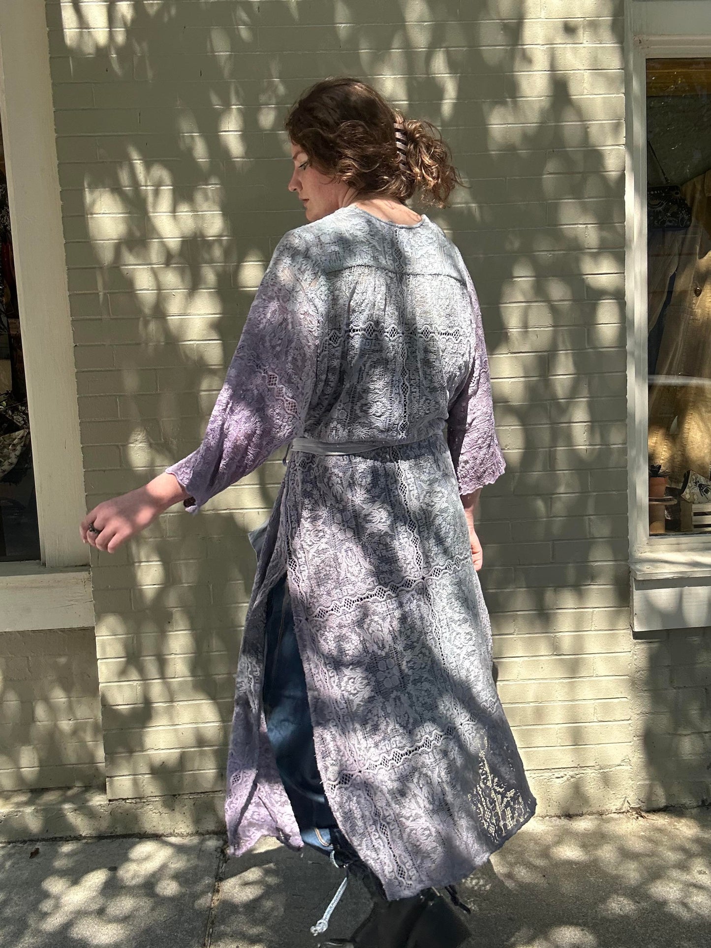 Custom Dyed Belted Kimono - La De Da
