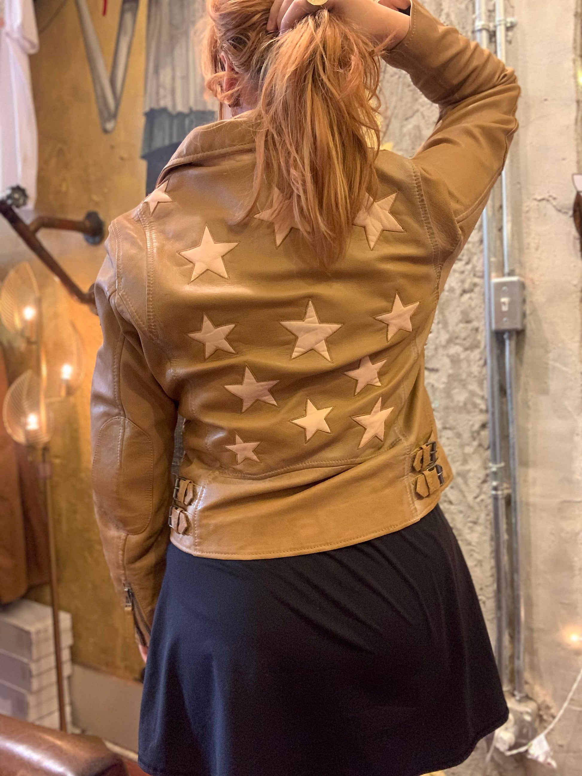 Ohh Honey Star Leather Jacket - La De Da