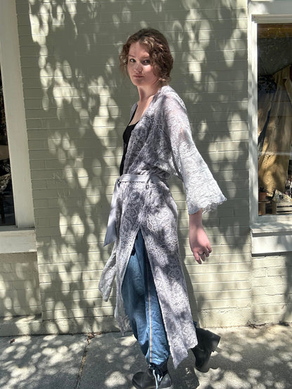 Custom Dyed Belted Kimono - La De Da