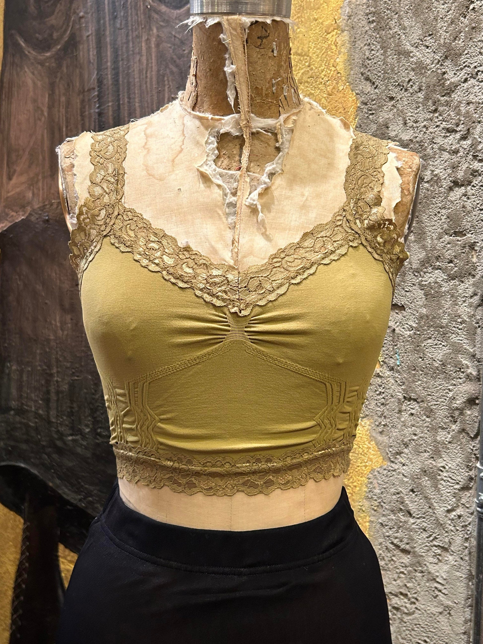 Seamless Laced Cami Bralette (Choose Color)
