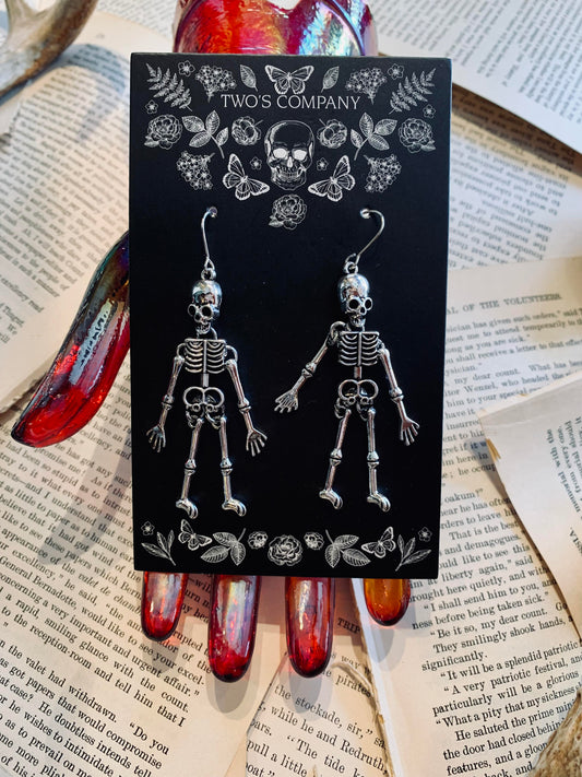 Skeleton Dangles - Silver - La De Da