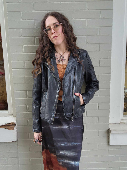 Lela Studded Leather Jacket