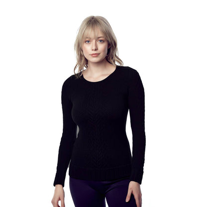 Round Neck Long Sleeve - One Size - Black Fade