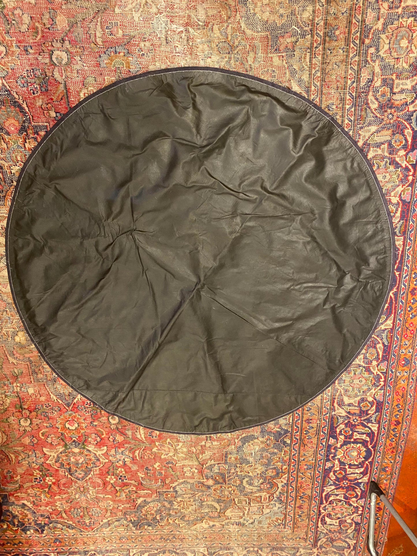 Round Patch Work Cowhide Rug - La De Da