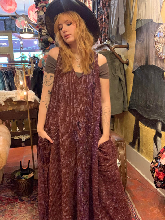 Burgundy Plum Dream Harmony Maxi Dress - La De Da