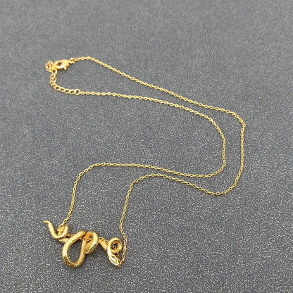 Python Winding Chain Snake Necklace