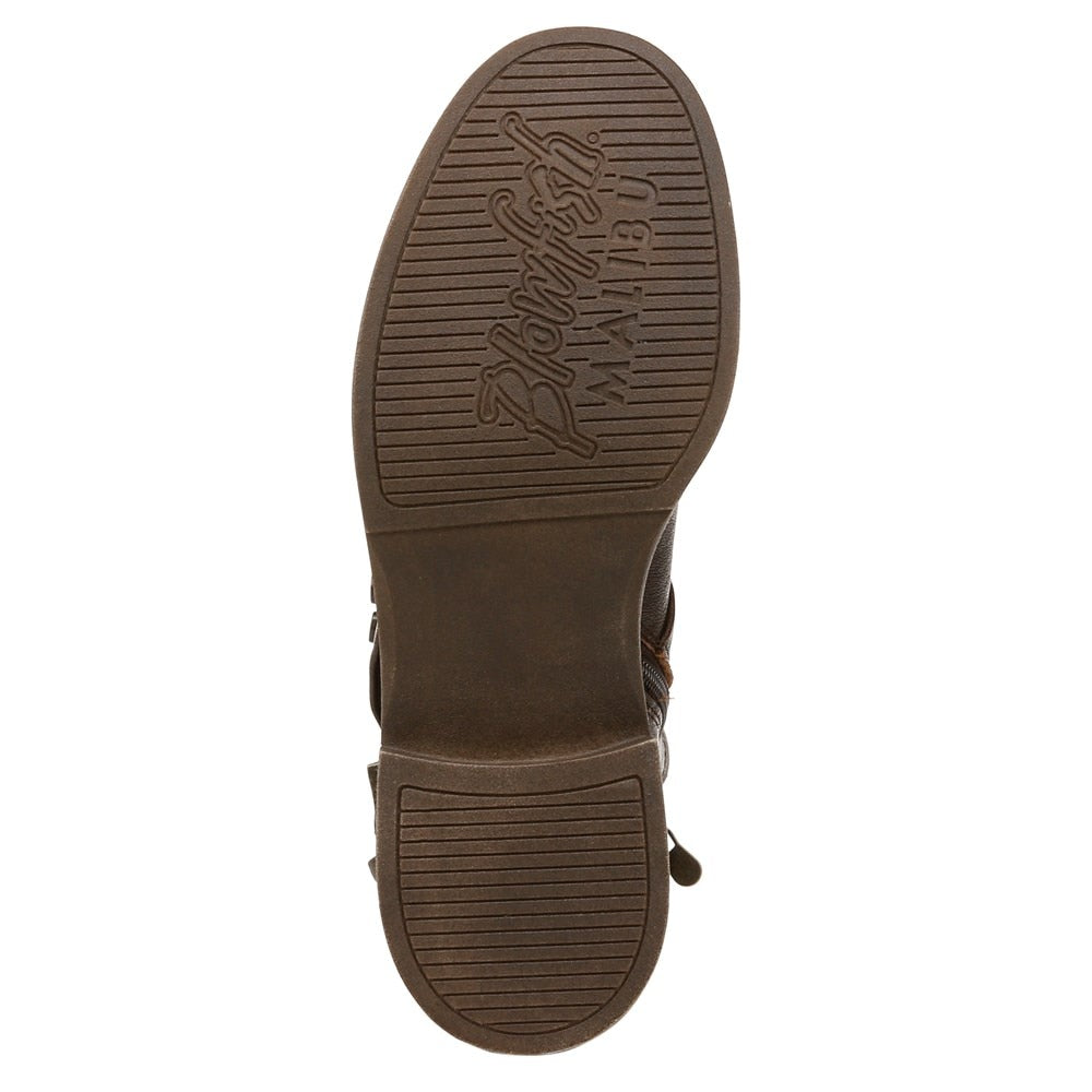 Venice Cuff Moto Boot - Distressed Brown