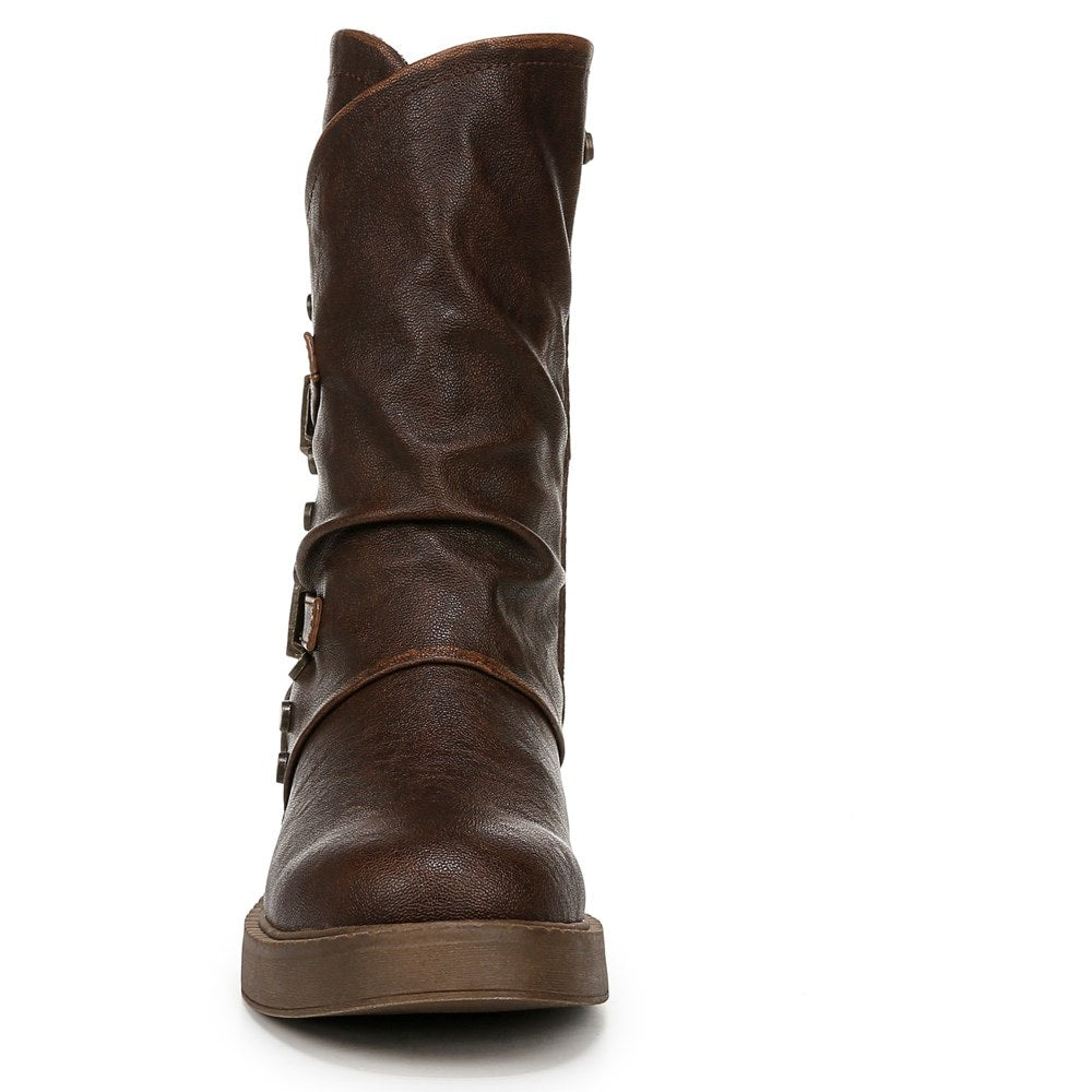 Venice Cuff Moto Boot - Distressed Brown