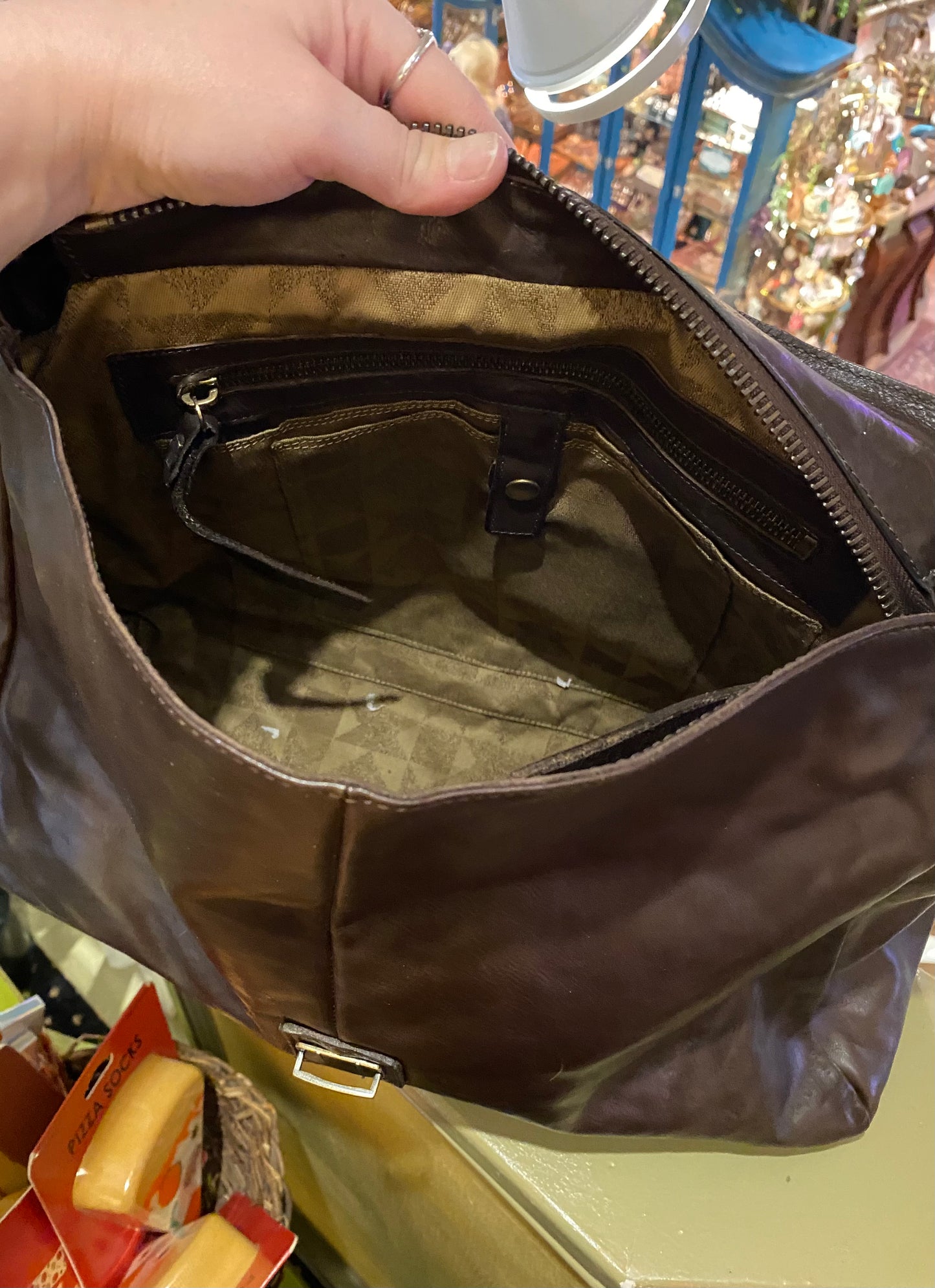 Hudde Leather Bag - Dark Brown