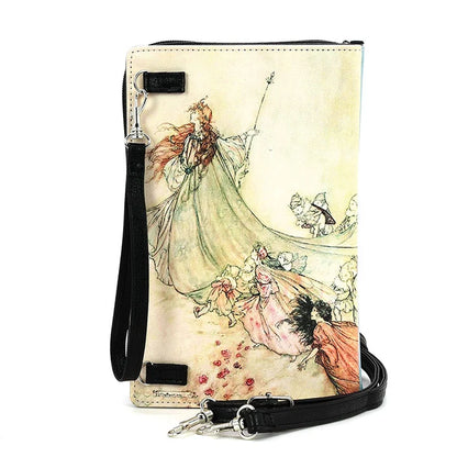 A Midsummer Nights Dream Green Book Crossbody Clutch Handbag