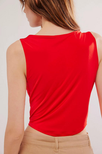 City Nights Tuck Top - Fiery Red