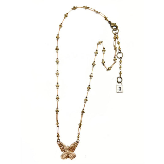 Butterfly Pendant  Necklace