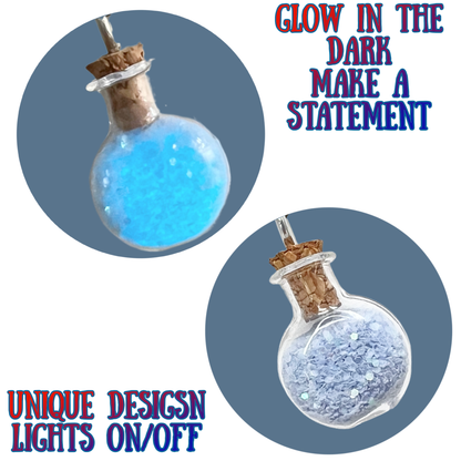 Magical Pixie Dust Bottle Necklace - Glow-in-the-Dark