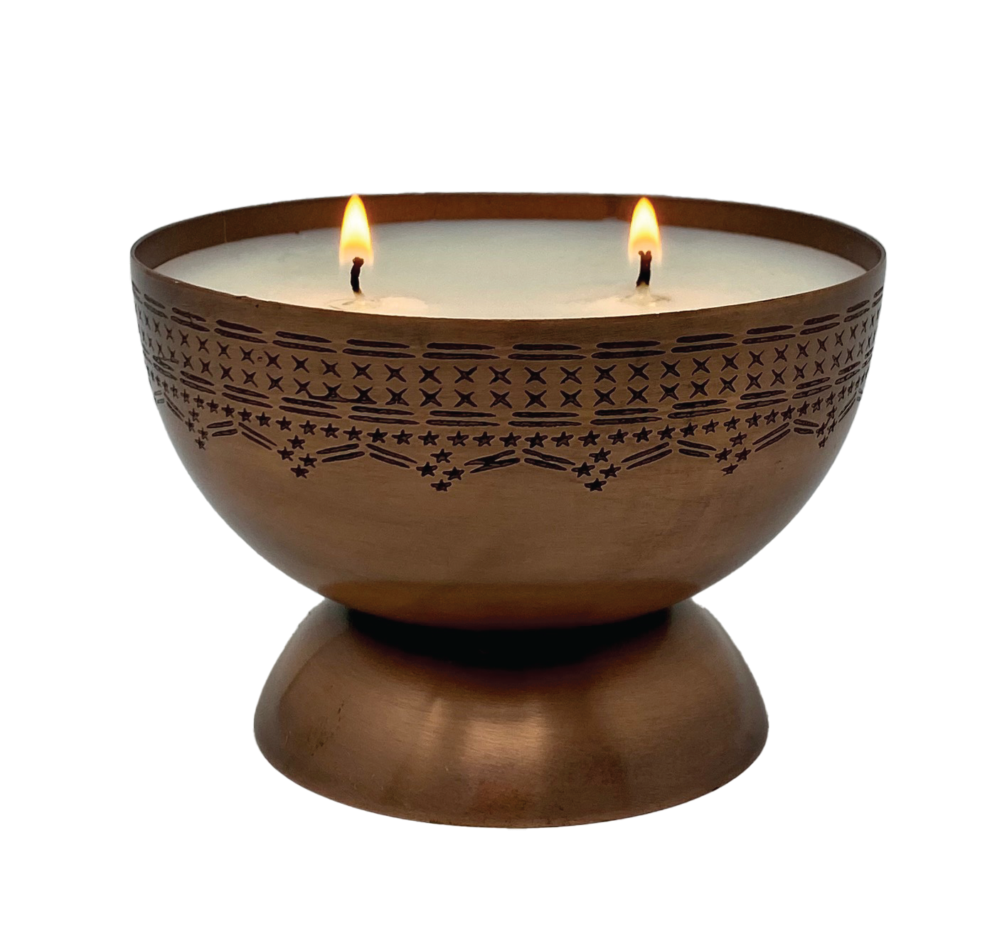 Tranquility Candle Bowl - Tobacco Bark