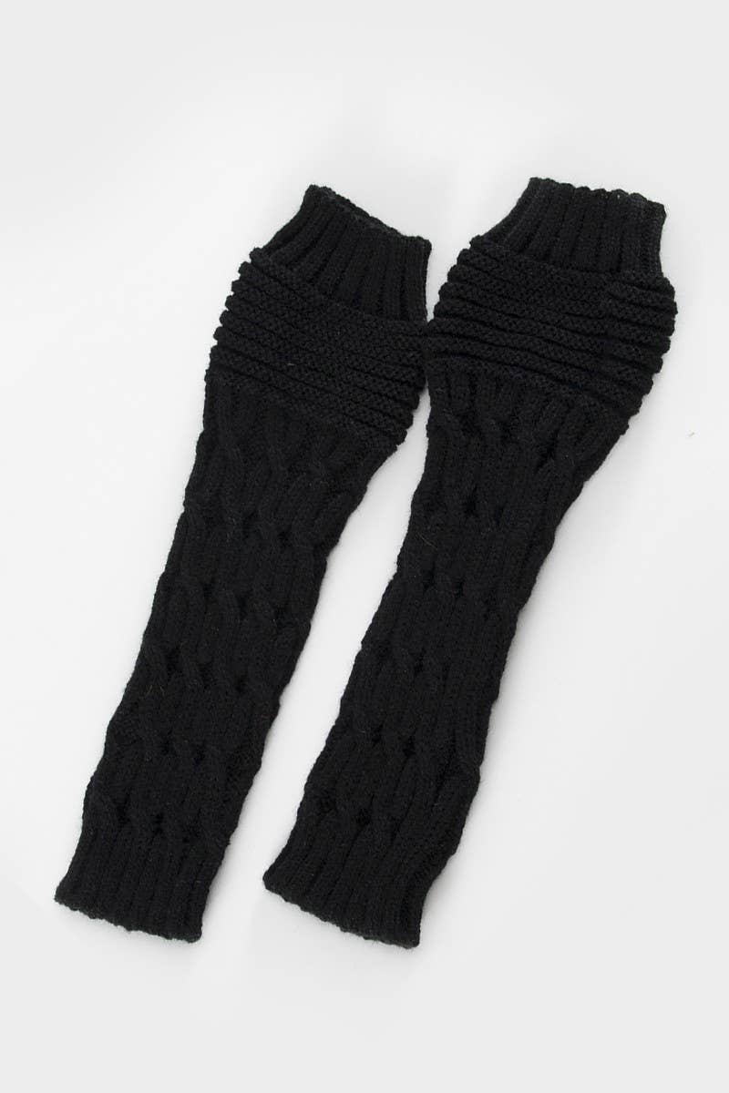 Long Hand Warmers - Black O/S