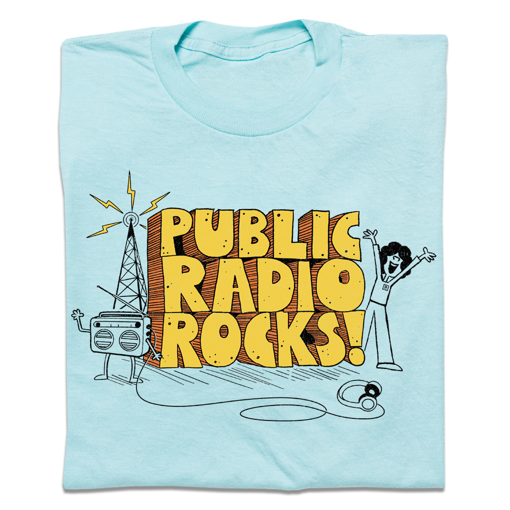 Public Radio Rocks - Standard Large - Purist Blue