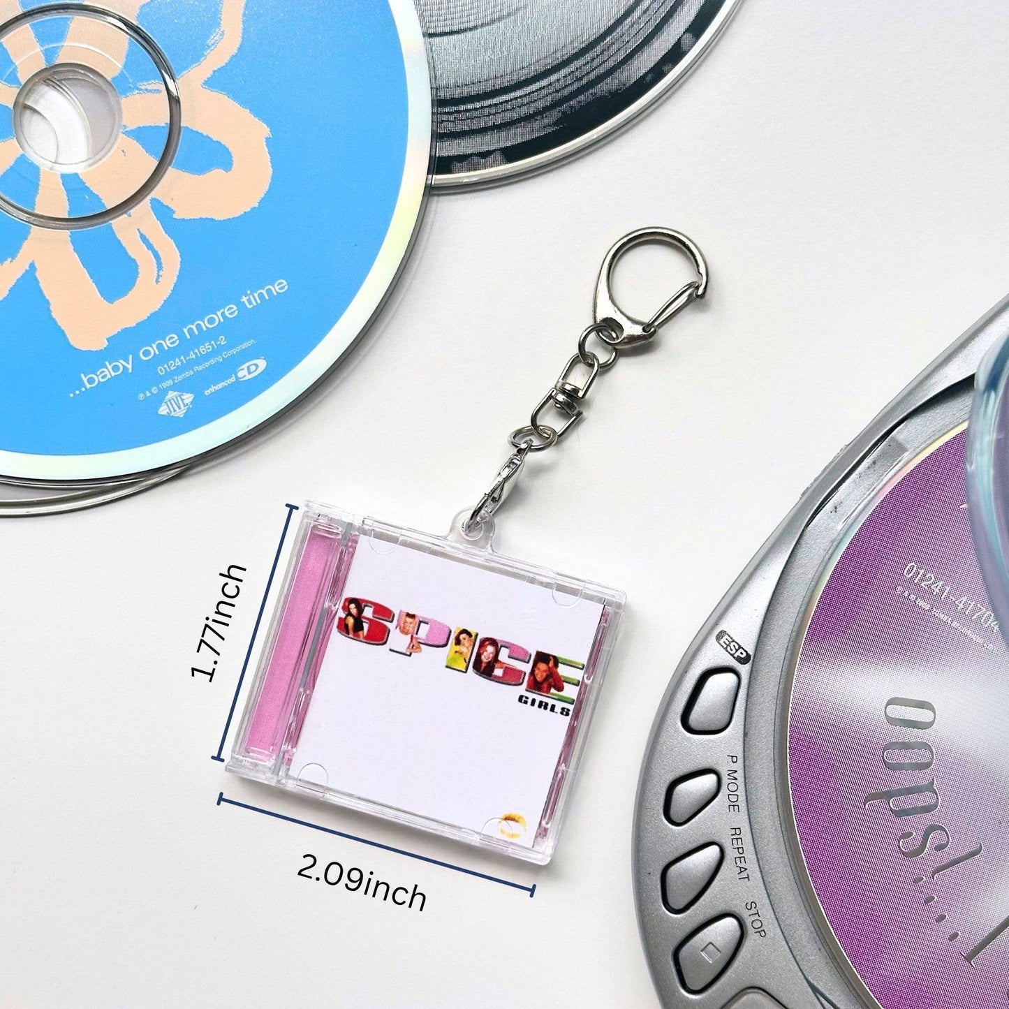 'Hit Clips' Mini CD Case Keychain - Spice Girls - Wannabe