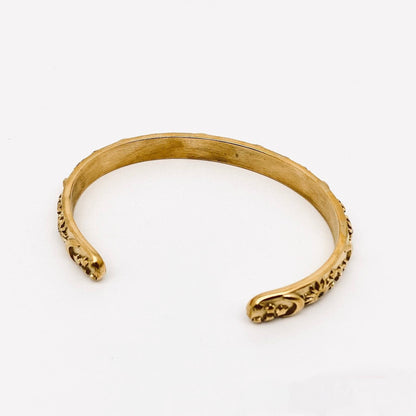 18K Gold Plated Stainless Steel Star Moon Sun Cuff - FGS/MS