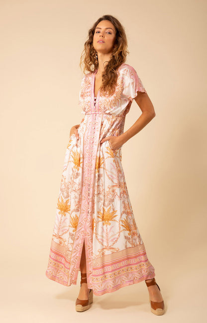 Andrea Pink Maxi Dress