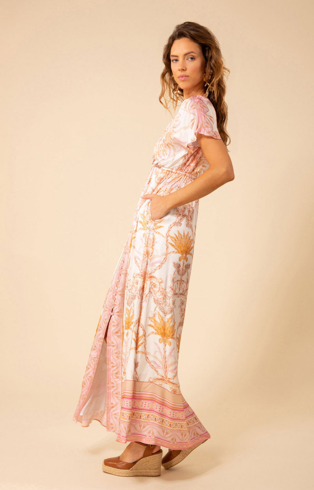 Andrea Pink Maxi Dress