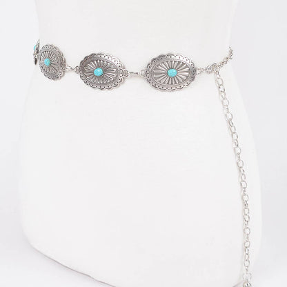 Western Style Metal Chain Belt - ATS
