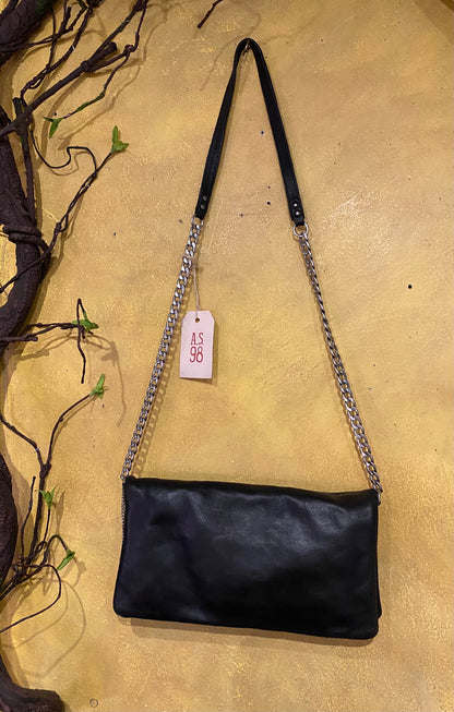 Hawkins Leather Crossbody Bag - Black