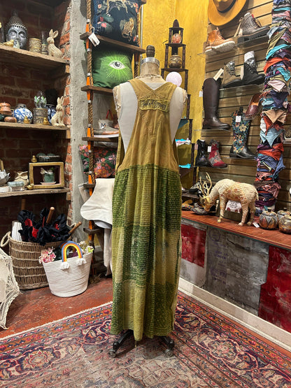 Custom Dyed Kantha Overall Dress* #1
