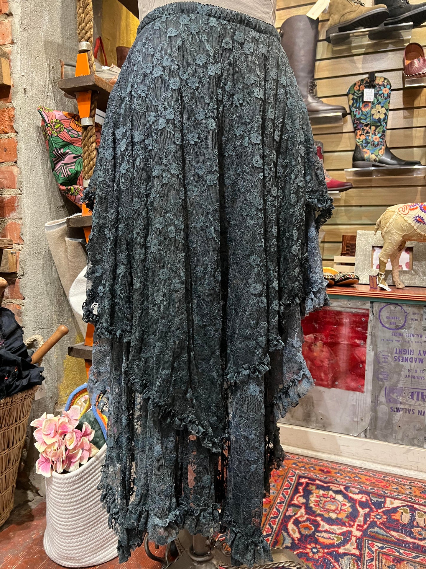 Custom Dyed Lace Skirt* #4