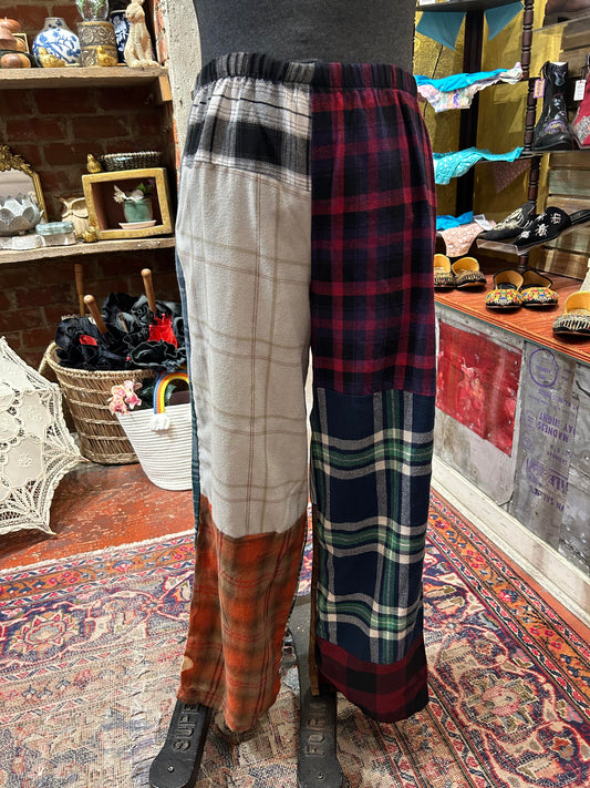 Flannel Patchwork Pants #4