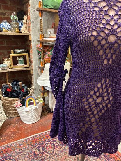 Purple Bell-sleeve Dress* #3