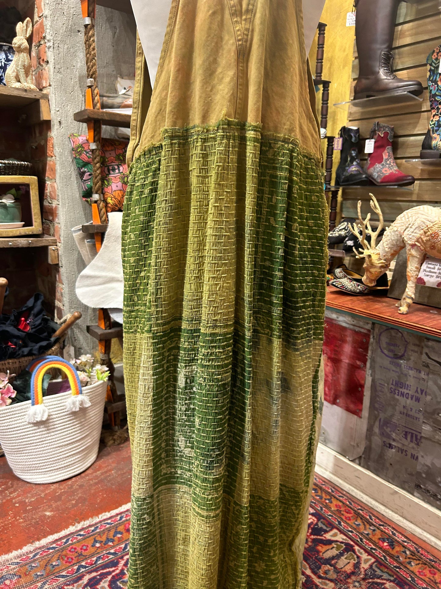 Custom Dyed Kantha Overall Dress* #1