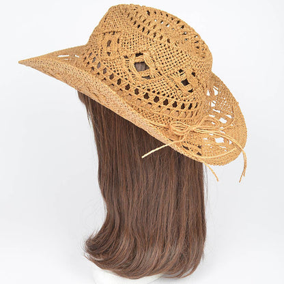 Faux Straw Cowboy Hat