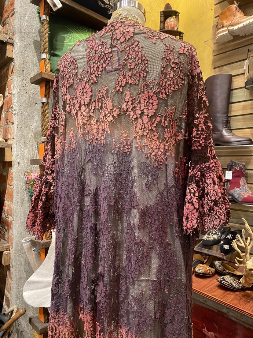 Custom Dyed Lace Kimono* #3