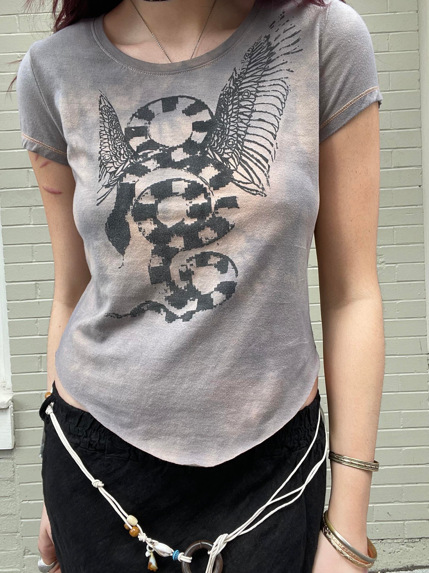 Wing Serpent Graphic T-shirt #1