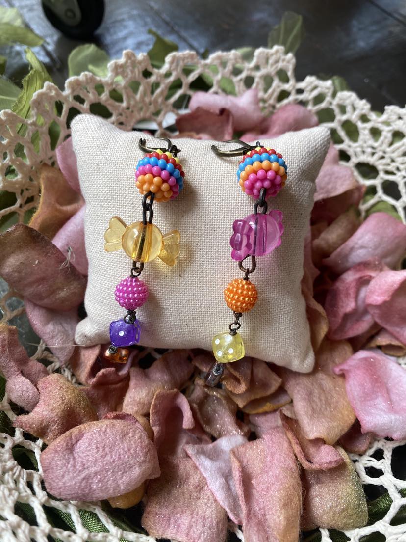 Candy and Dice 5 Drop Earrings*