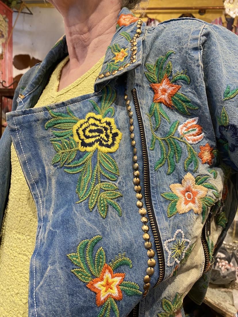 Lucinda Embroidered Denim Jacket