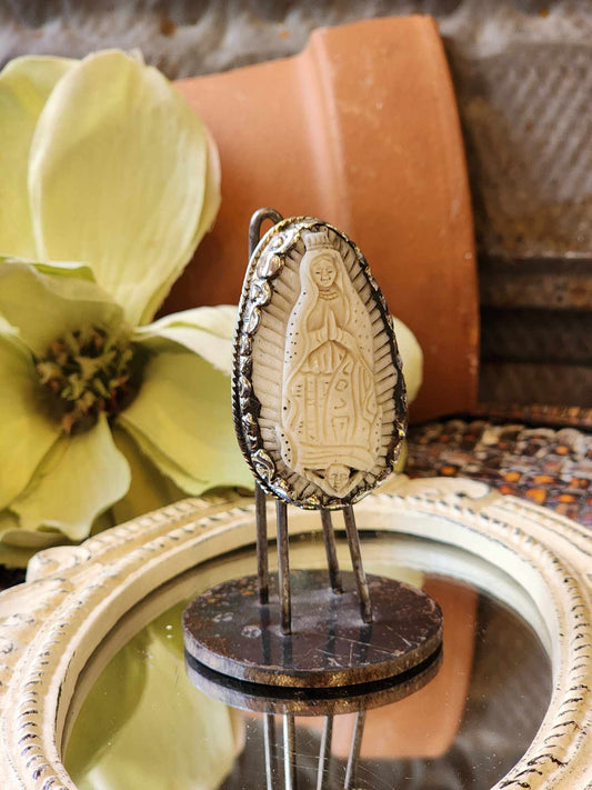 Carved Guadalupe Ring 2