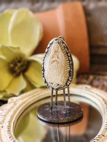 Carved Guadalupe Ring 2