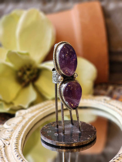 Double Amethyst Ring 2