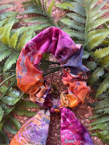 Pink Batik Scrunchie Scarf #SS11*