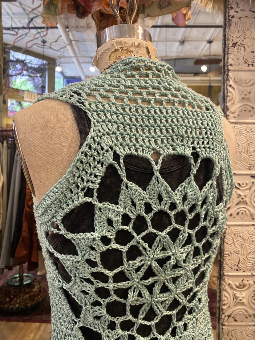 Crochet Aqua Fae Vest with Fringe* #43