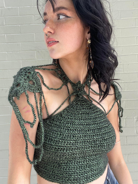 Green Metallic Valkyrie Top #50