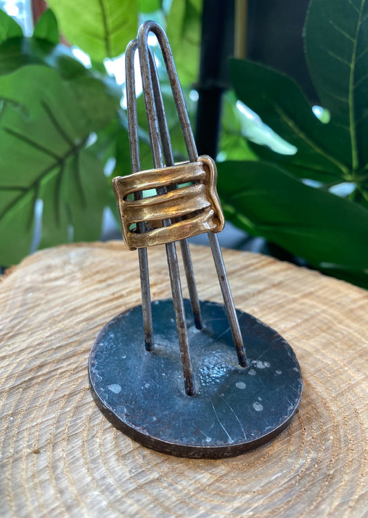 Bronze 3 Connected Ring Stack *425BR-12